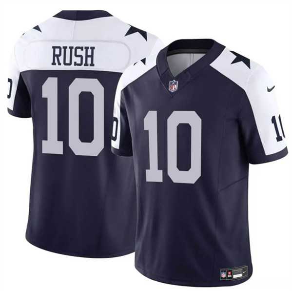 Men & Women & Youth Dallas Cowboys #10 Cooper Rush Navy White 2023 F.U.S.E. Thanksgiving Vapor Untouchable Limited Stitched Jersey->dallas cowboys->NFL Jersey